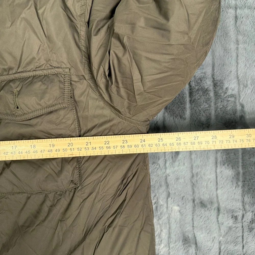 Tommy Hilfiger Mens XXL Down Filled Field Jacket Olive Brown Puffer Utility Coat
